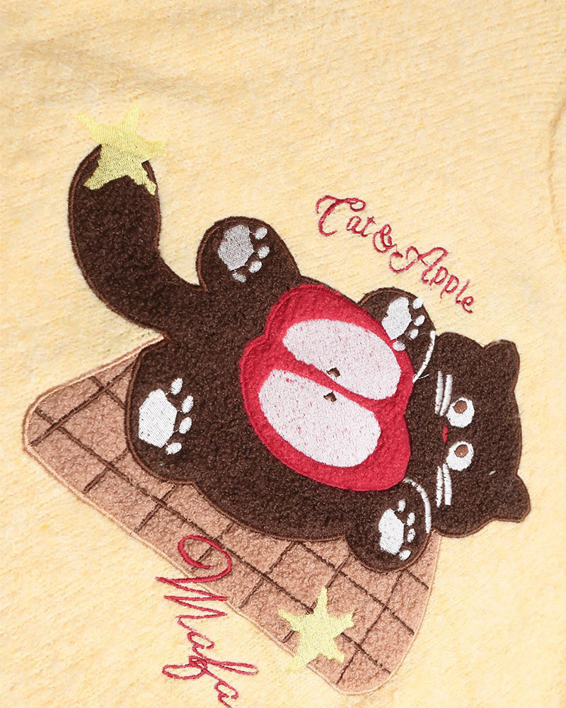 可愛小貓休閑針織衫