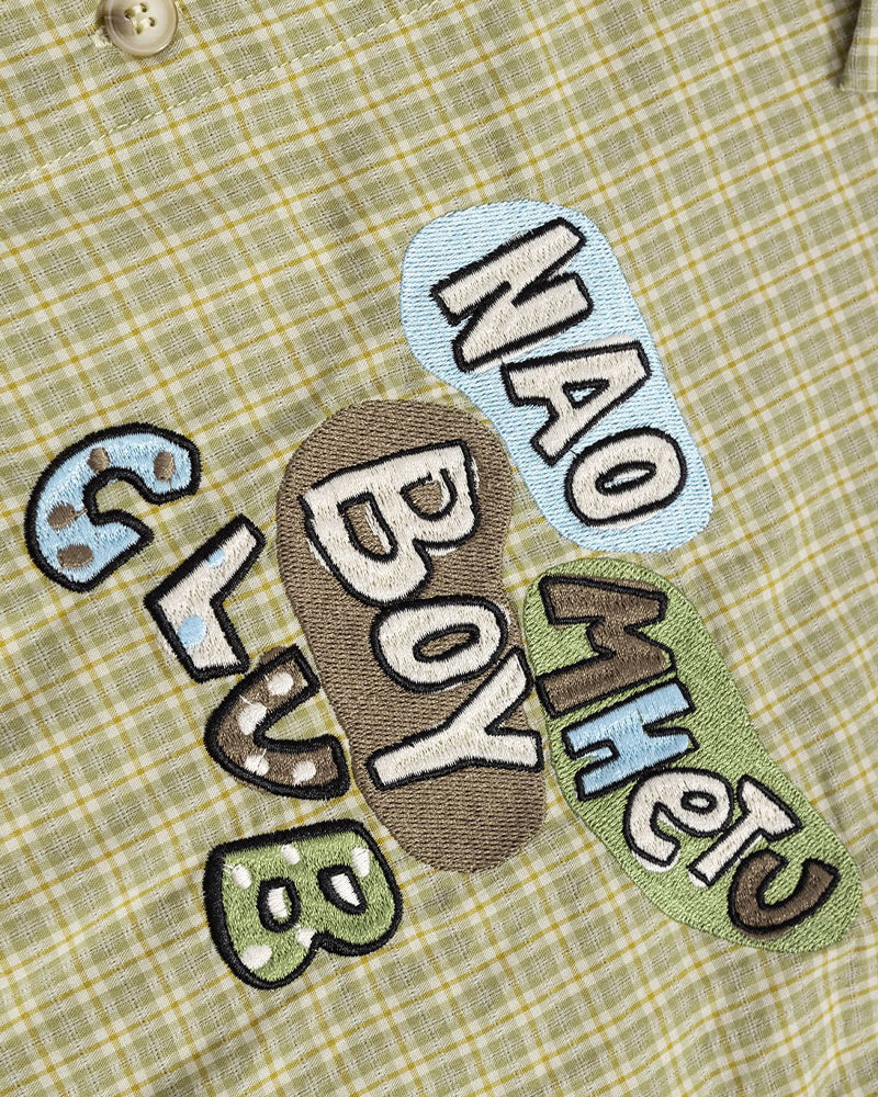 Fake two-piece long-sleeved shirt