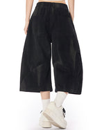 做舊工裝七分褲