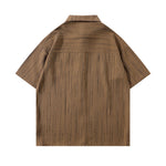 復古簡約短袖襯衫