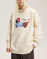 復古趣味刺綉毛衣