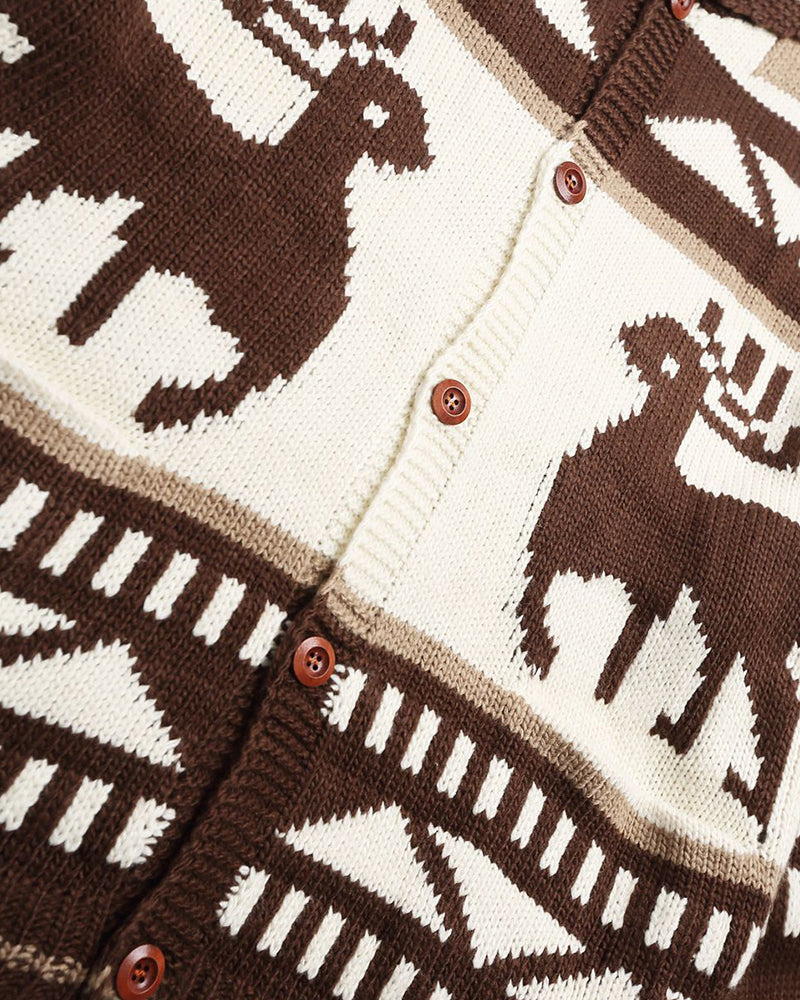 Vintage Elk Knit Sweater