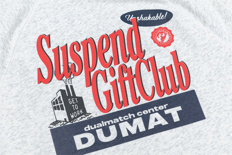 復古拼接撞色圓領衛衣