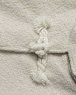 울 플리스 후드 코튼 코트