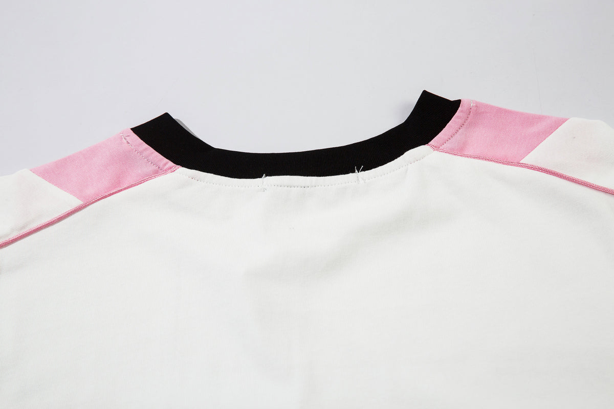 Retro contrast print long sleeves