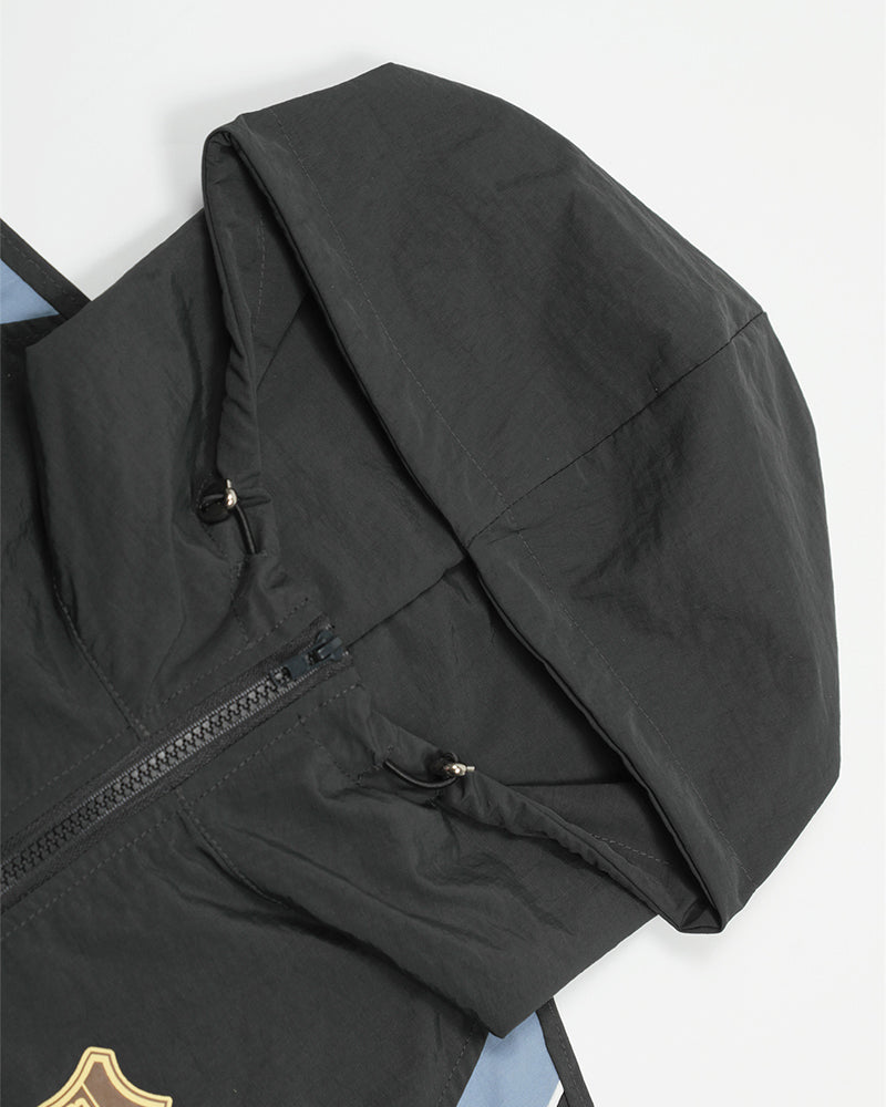 레트로 레터 후드 반팔