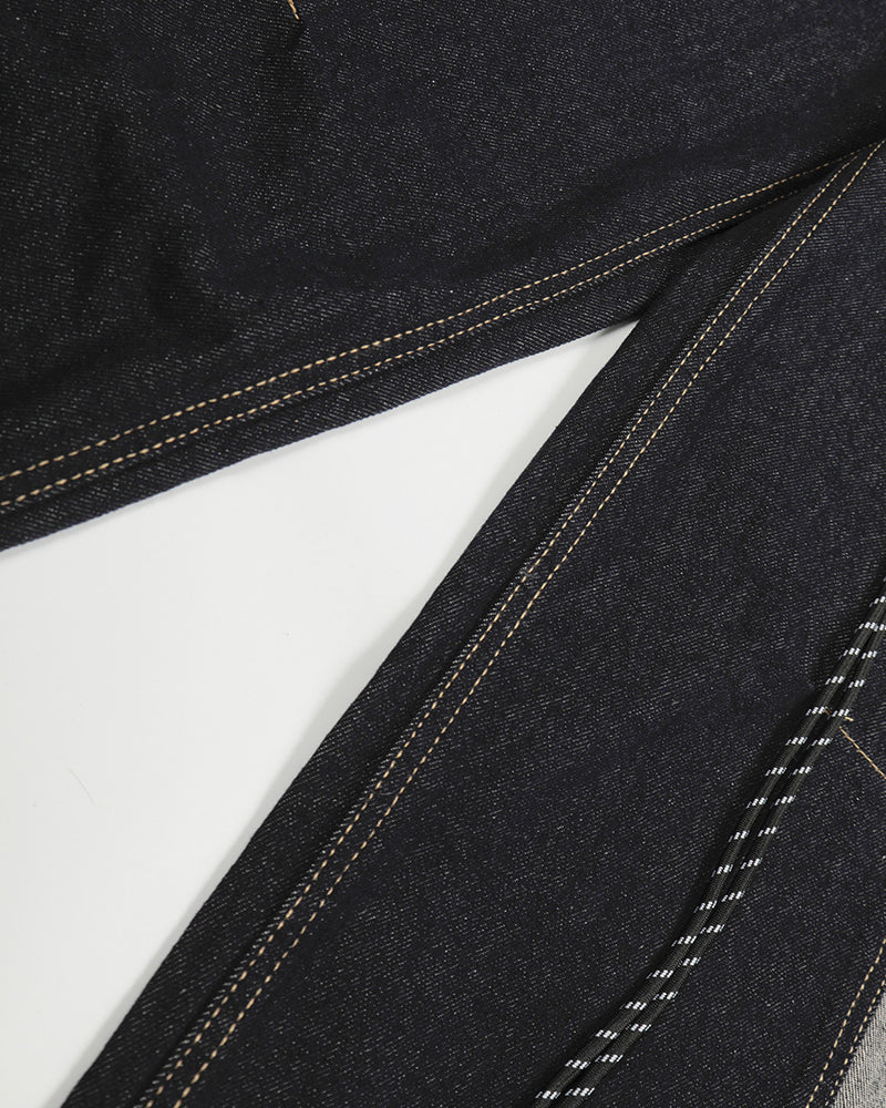 Retro patchwork jeans