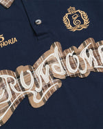 아플리케 문자 짧은 소매