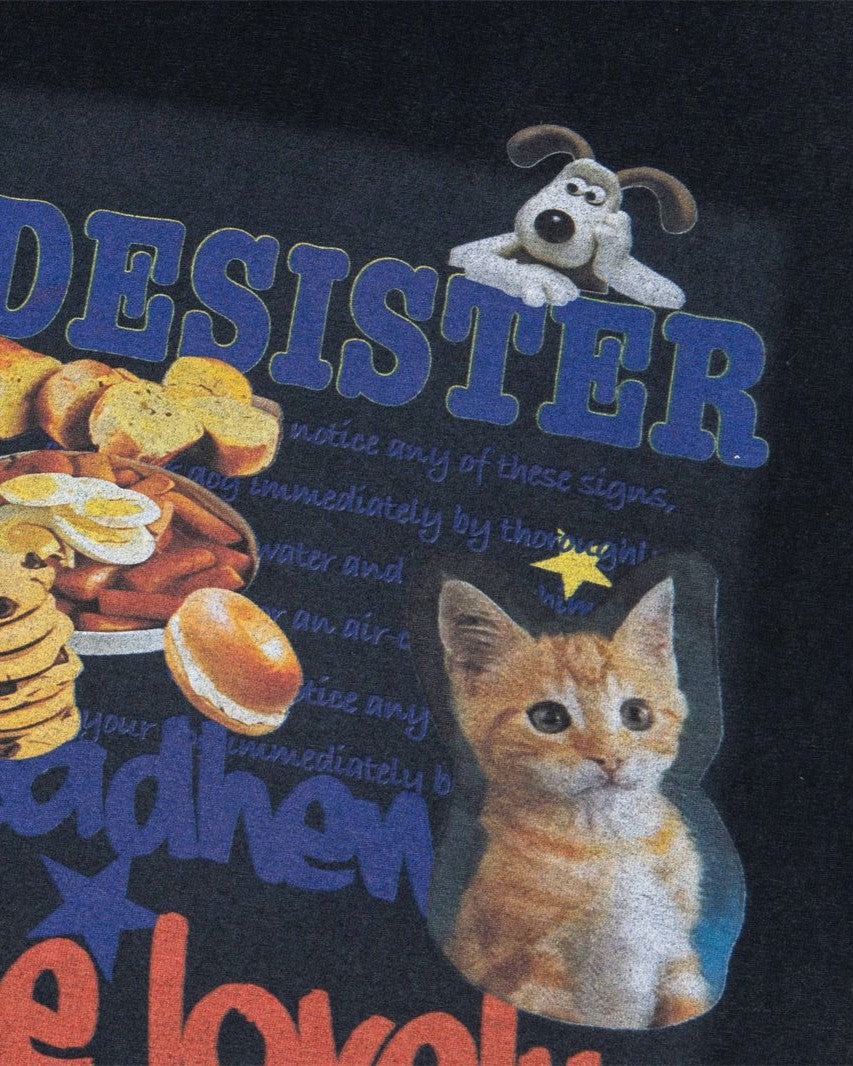 레트로 펀 프린트 반팔