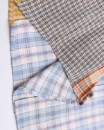 Retro colorblock short-sleeved shirt