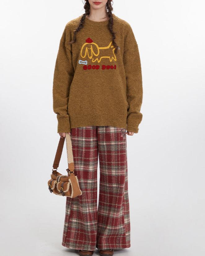 puppy knitted sweater