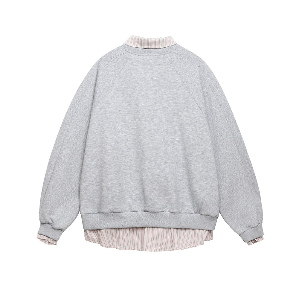 Embroidered two-piece sweatshirt