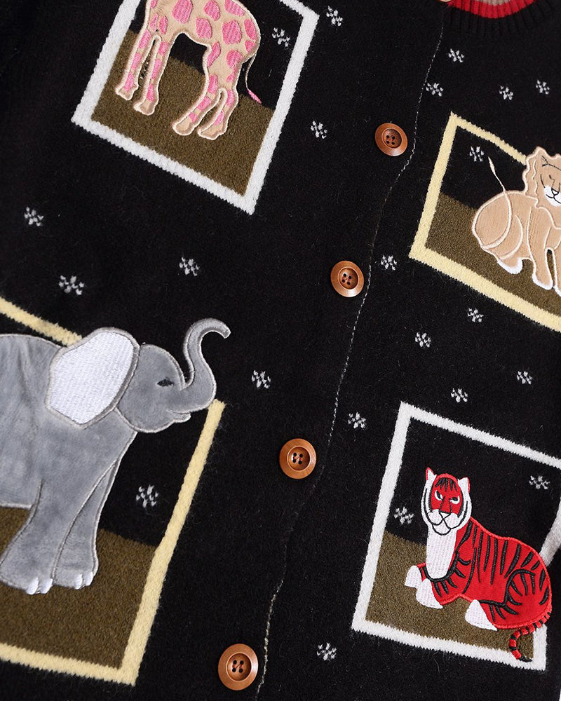 趣味動物針織衫