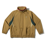 Color-blocked short jacket