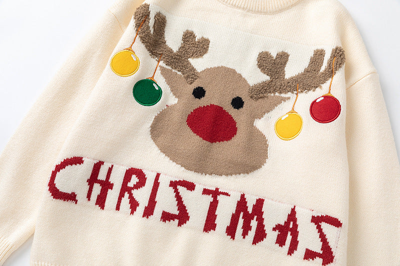 vintage christmas loose sweater