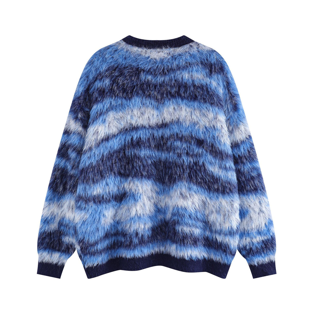 復古簡約圓領毛衣