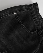 콘트라스트 데님 반바지