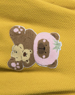 Crew neck bear knit sweater