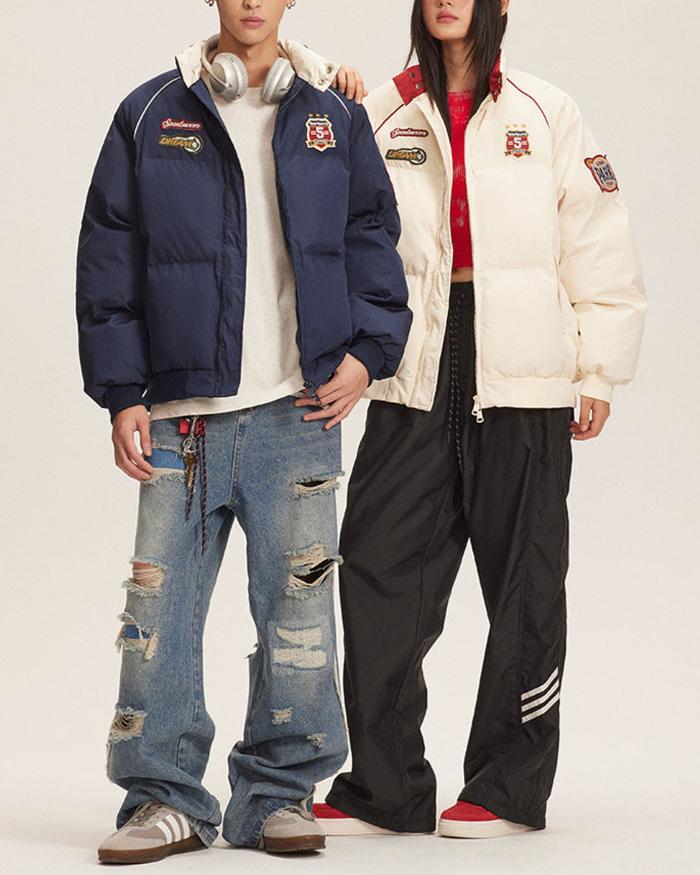 Retro embroidered cotton jacket