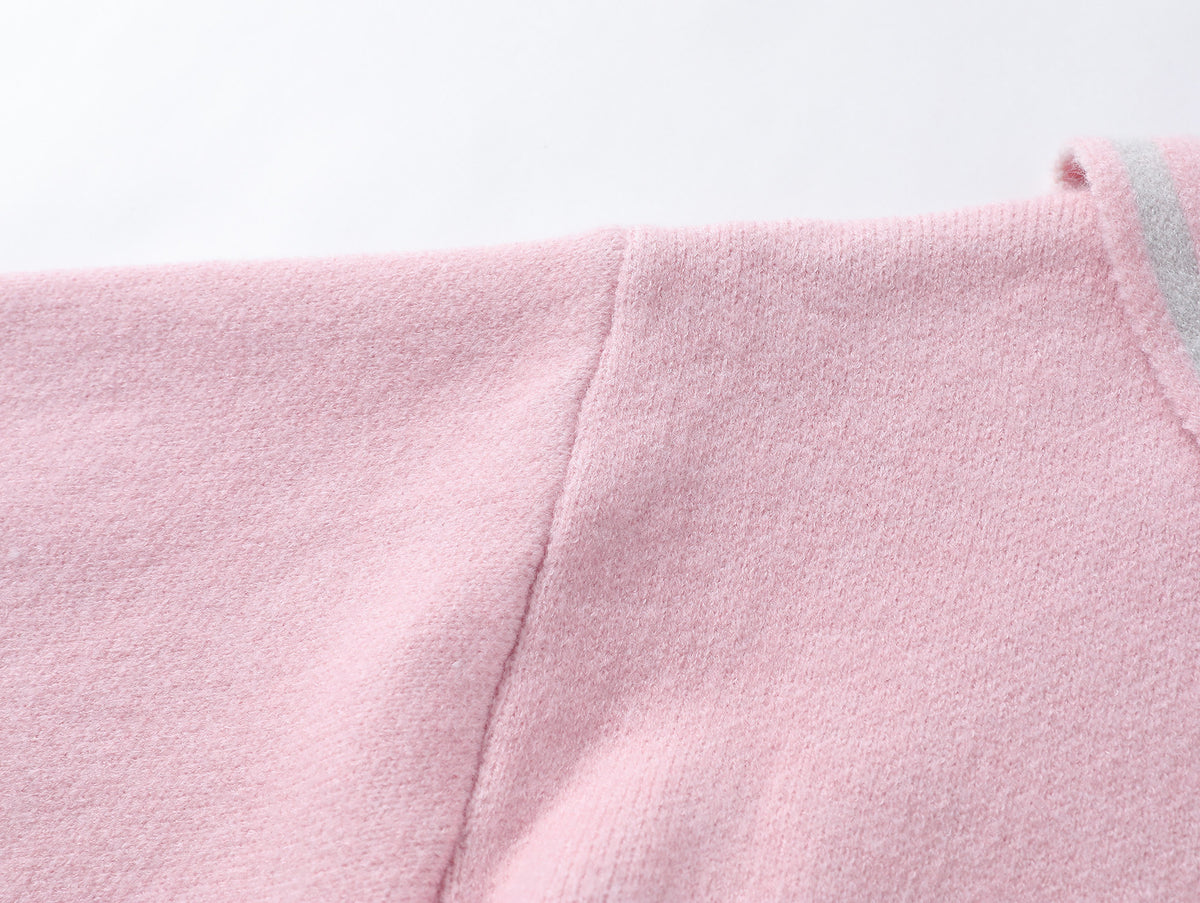 復古拼色針織毛衣