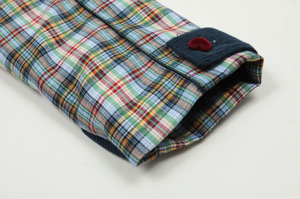 Retro embroidered short cotton jacket