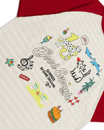 Retro contrast color cute kitten short sleeves