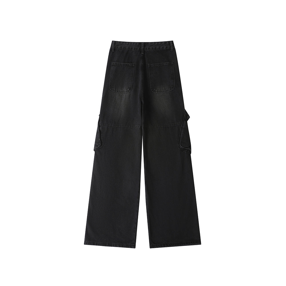 Vintage denim overalls