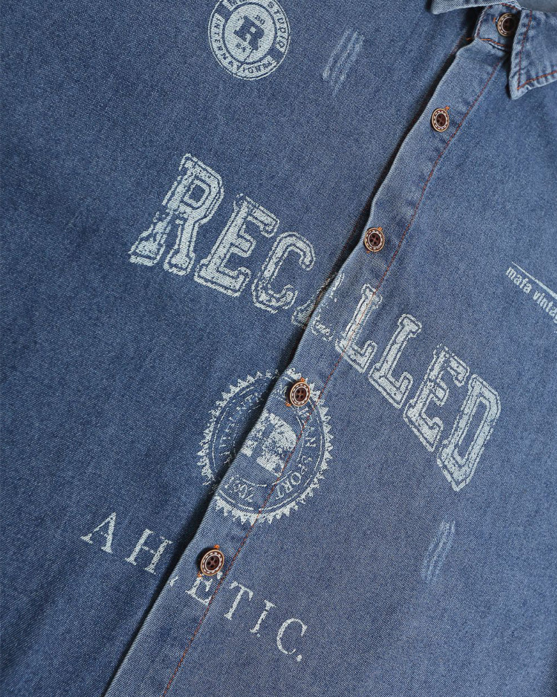 Vintage washed short sleeve shirt