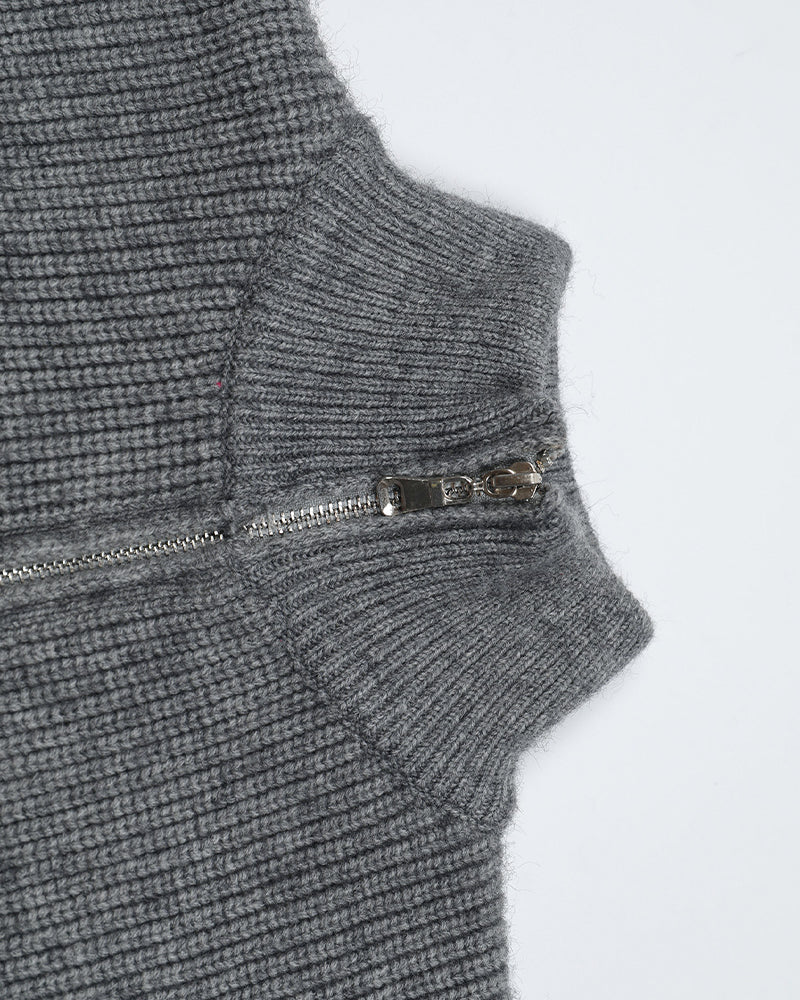 Retro letter turtleneck sweater