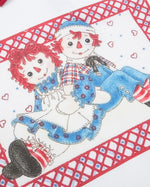 대조적인 색상 만화 짧은 소매