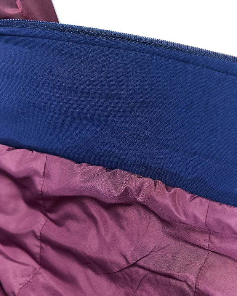 Unique color-blocked cotton-padded jacket