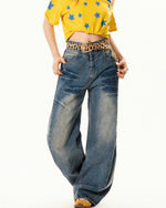 빈티지 마체테 청바지