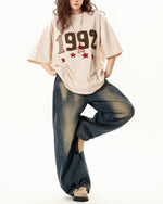 레트로 디지털 반팔