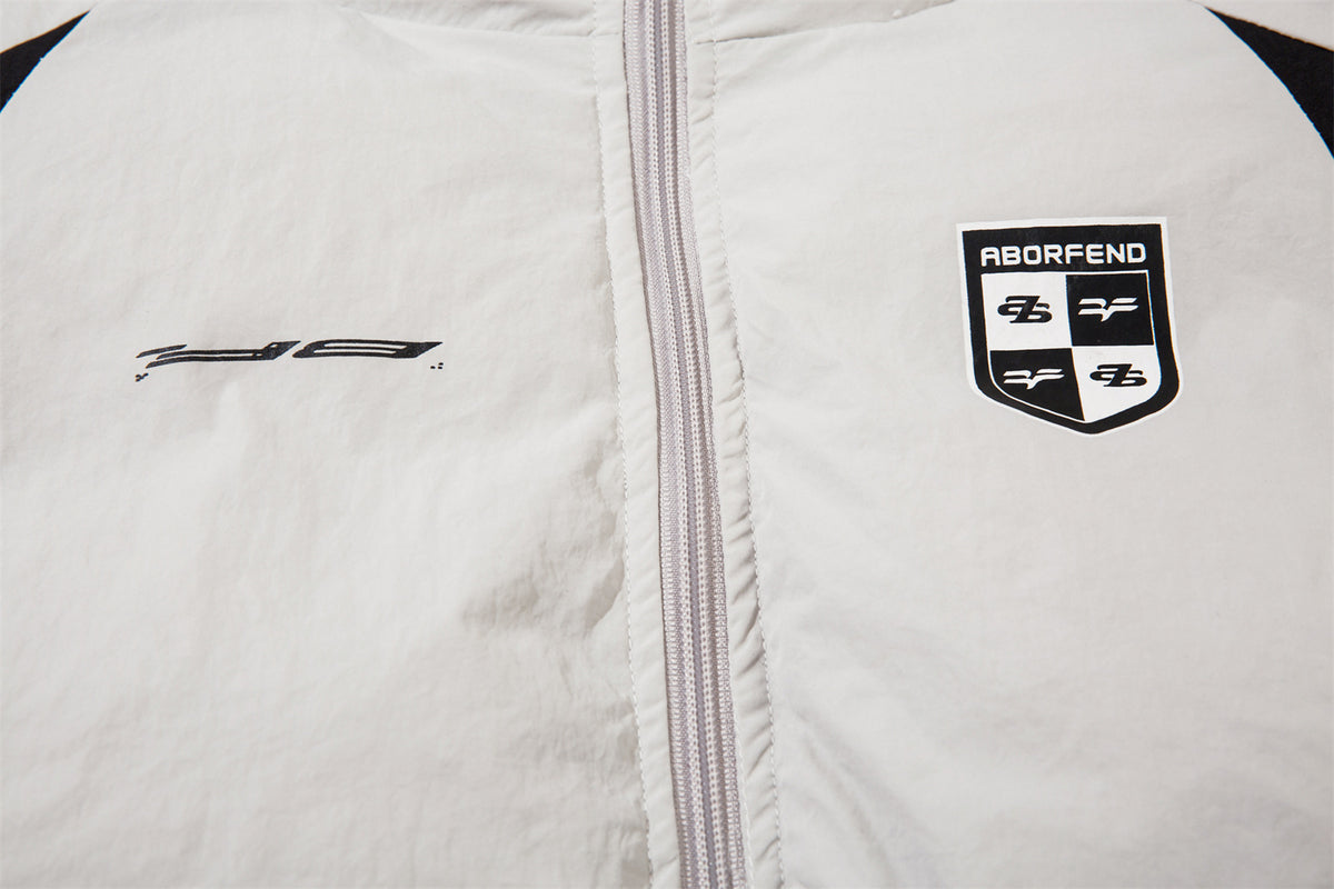 Retro contrast cotton jacket