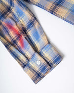 復古格子長袖襯衫