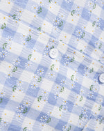 Badge Plaid Short Sleeve Shirt