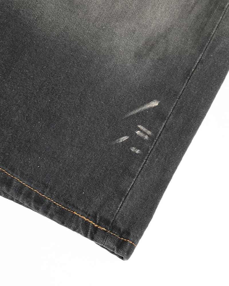 復古做舊寬鬆七分短褲