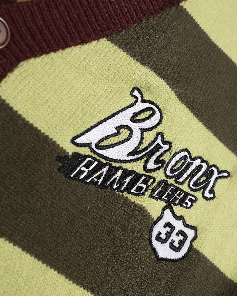 復古條紋針織衫