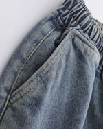 American washed distressed jeans