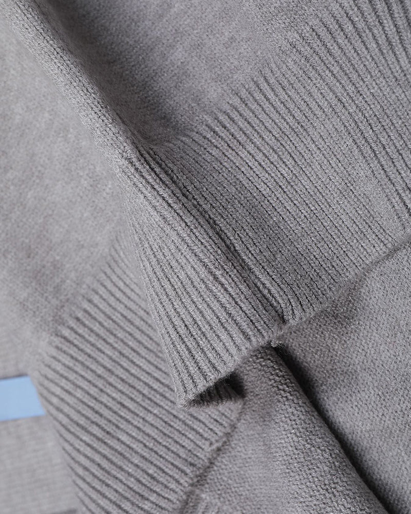 Fake two-piece striped sweater