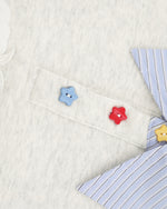 Bear embroidered two-piece sweatshirt