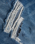 復古破洞牛仔褲