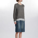 Retro contrasting sweater (women's style)