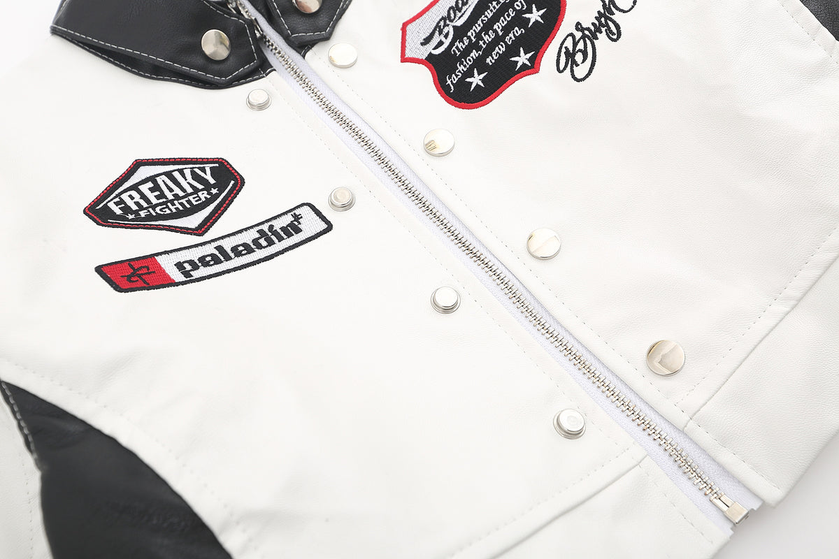 Vintage Short Leather Jacket