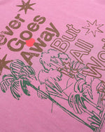 레터 프린트 컬러블록 반팔