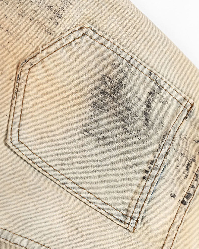 復古寬鬆牛仔長褲