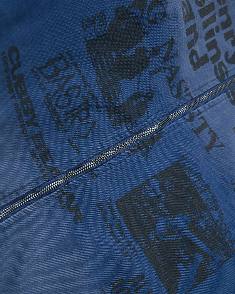 Washed fleece-lined jacket