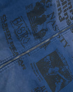 Washed fleece-lined jacket