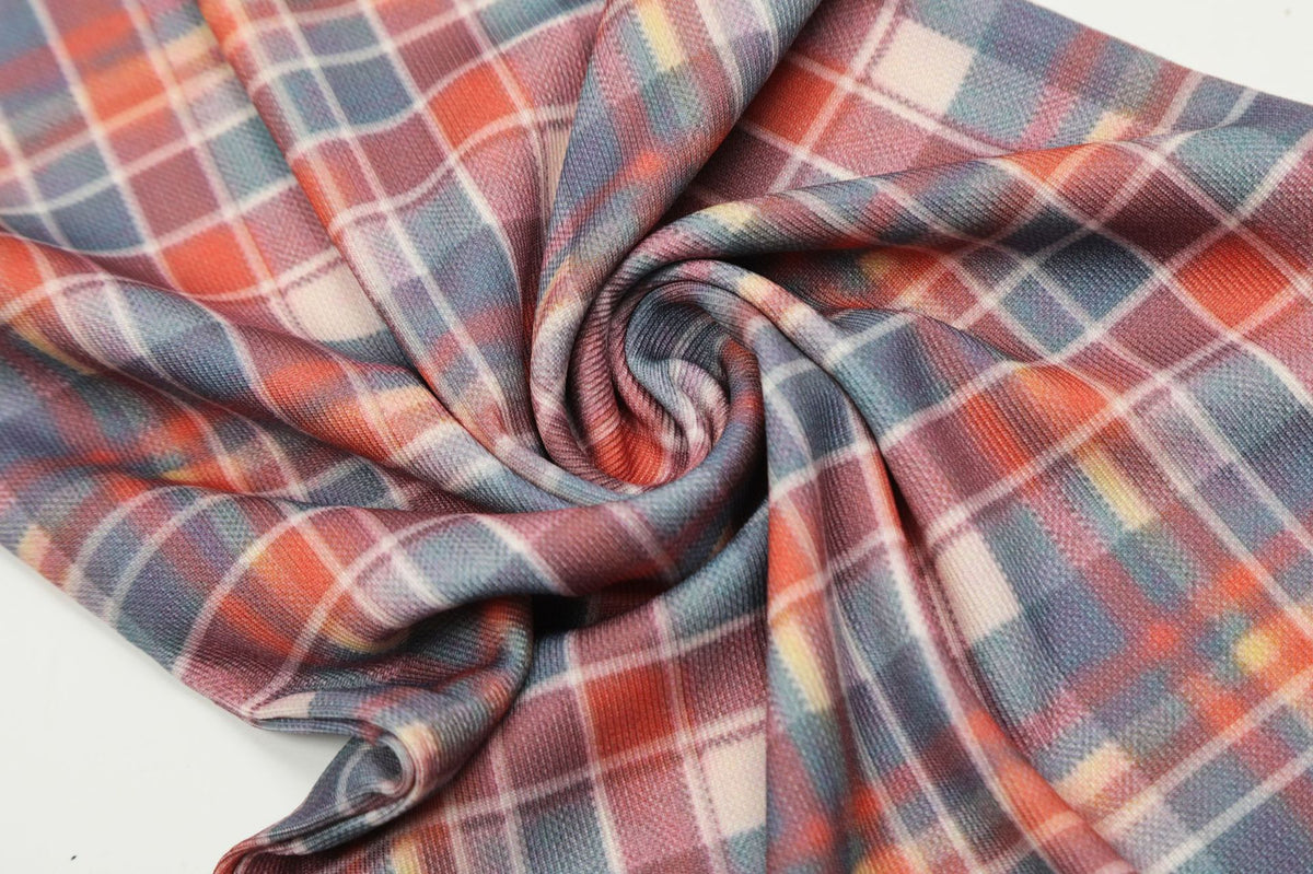 Retro cute plaid long sleeves