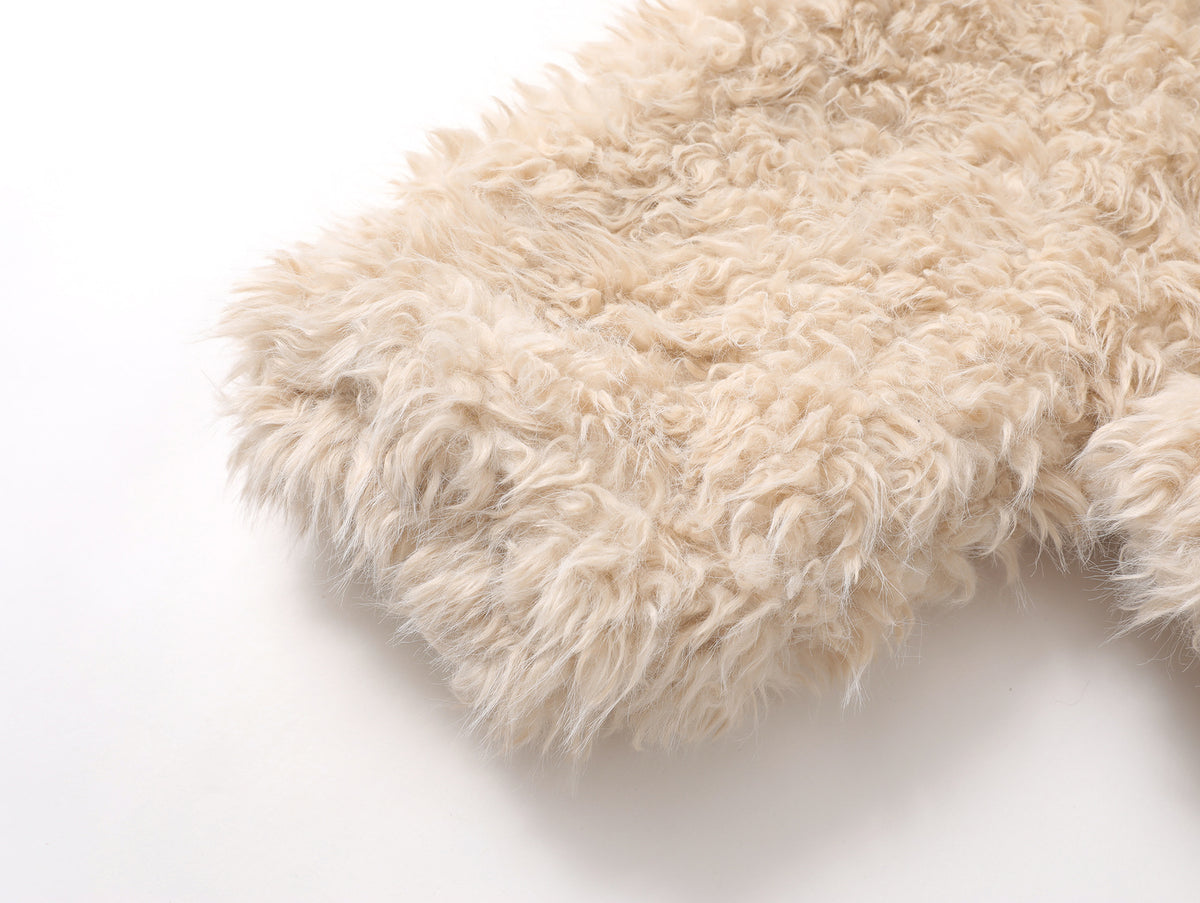 Retro lamb wool cotton jacket